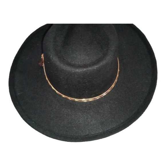 Western Express Youth Kid Cowboy Hat Black with Braided Band Faux Felt - Picture 4 of 11